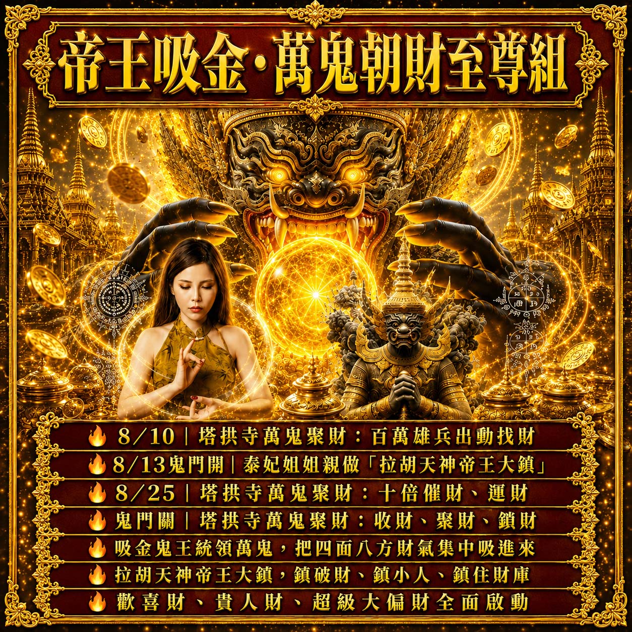 開運NOW-【萬鬼納富】帝王吸金・萬鬼朝財至尊組