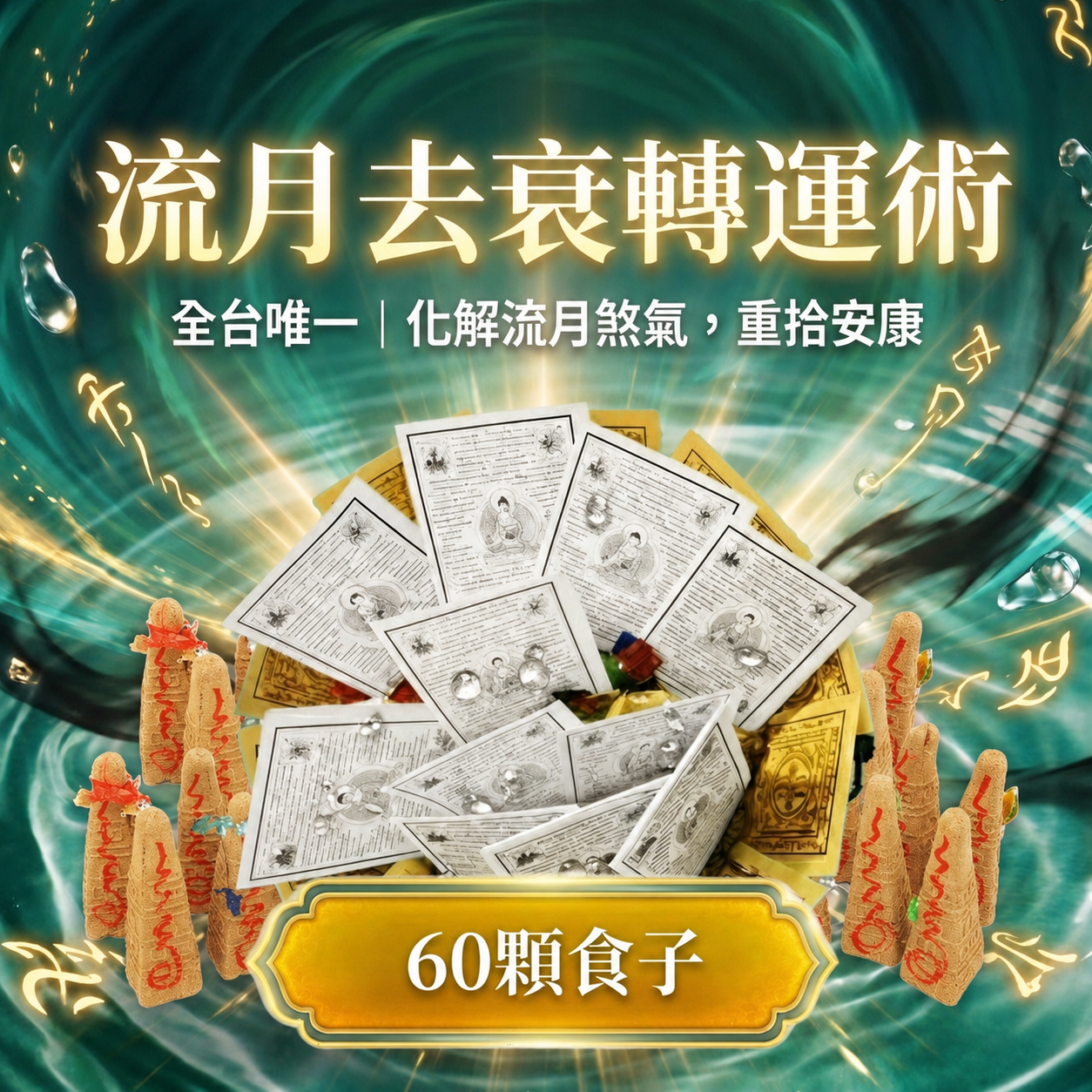 開運NOW-流月去衰轉運術-含60顆頂級煙供食子