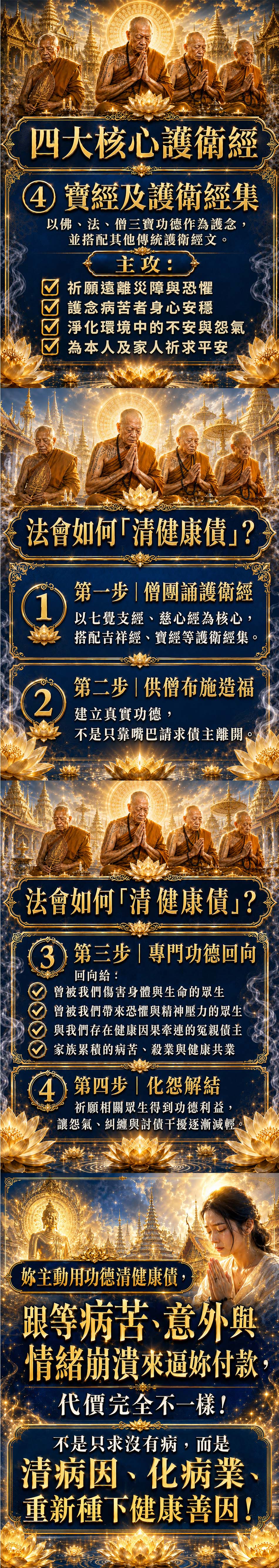 泰幸福-【塔拱寺百年】累世病業拔除大法會 產品說明