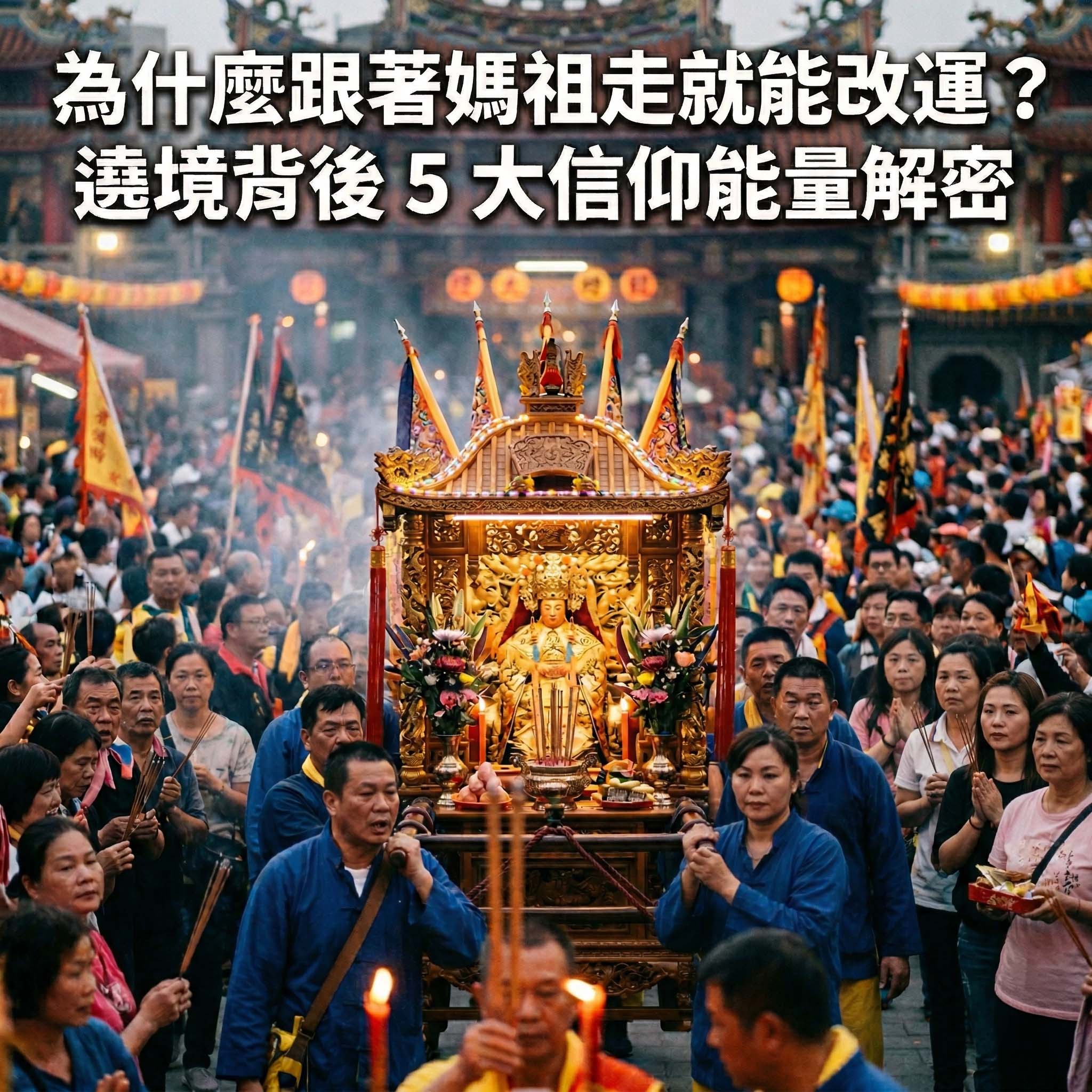 【泰好學】為什麼跟著媽祖走就能改運？遶境背後 5 大信仰能量解密
