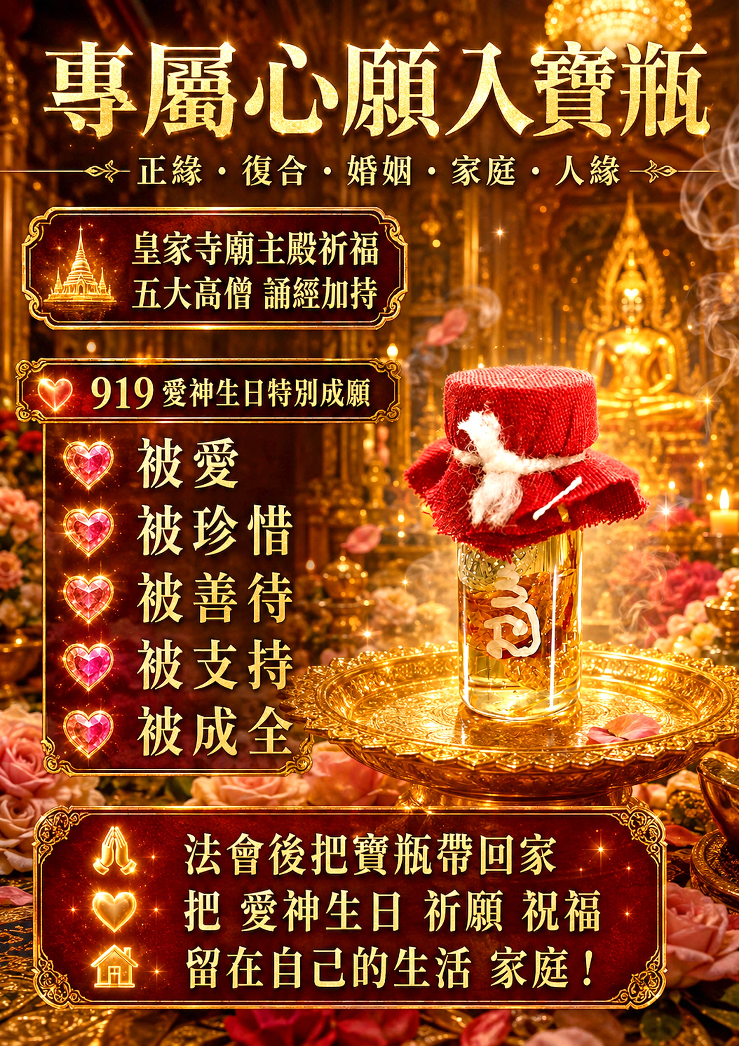 泰幸福-【愛神聖誕】愛神降臨・成願寶瓶 產品說明