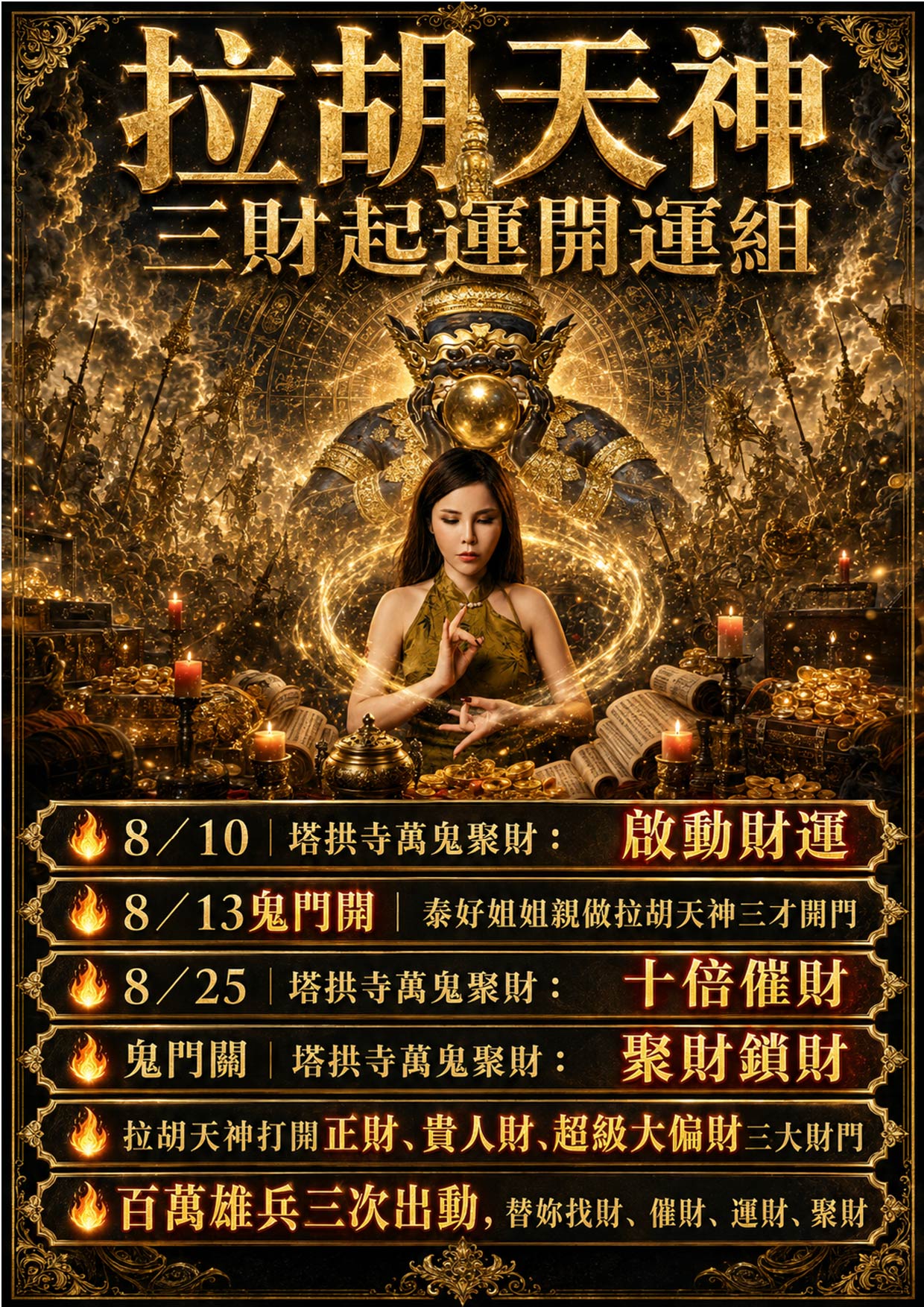 開運NOW-【萬鬼納富】事事如意・萬金入庫組 產品說明