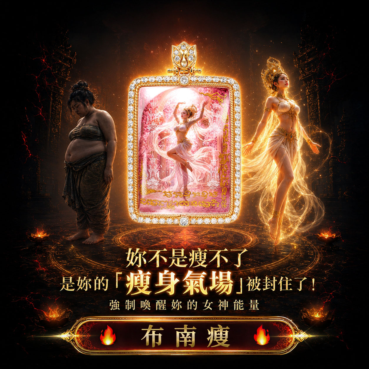 泰幸福-【七大神力終極女神】布南瘦女神佛牌_