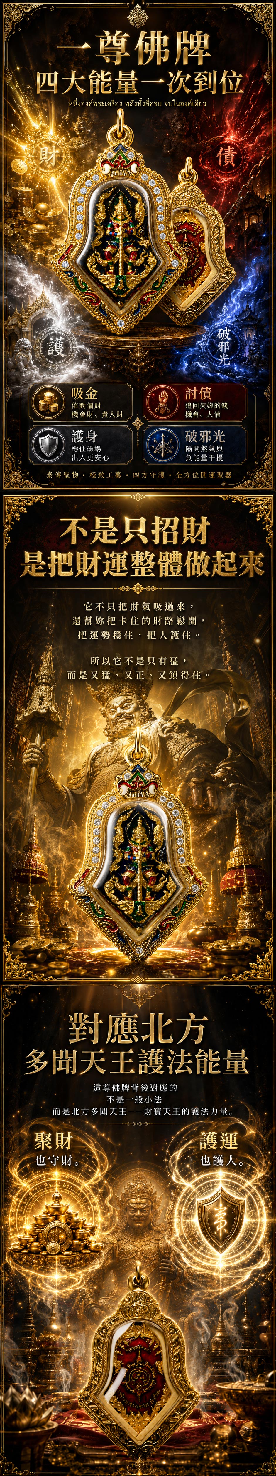 開運NOW-十方財王・百萬雄兵吸金鬼王佛牌 產品說明