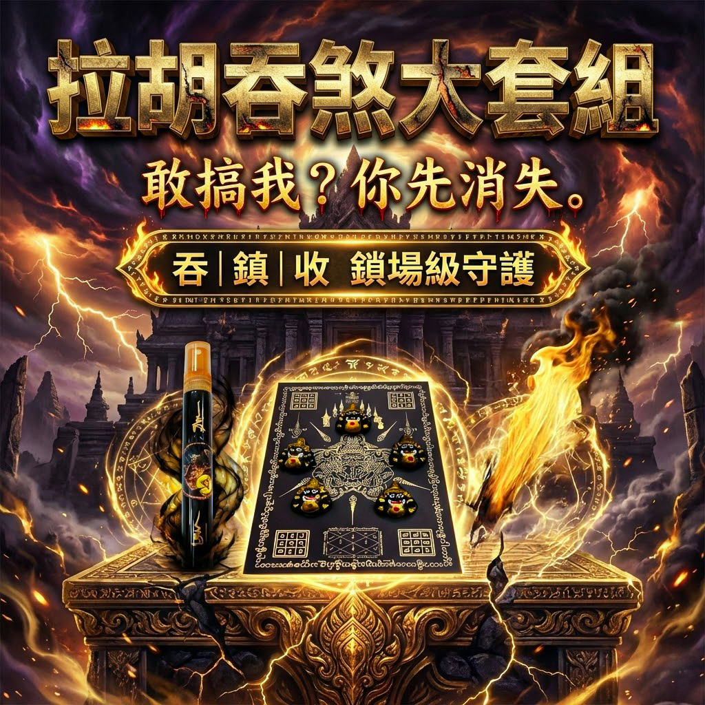 開運NOW-【拉胡吞妖陣大套組】拉胡吞妖陣組＋拉胡吞煞王油