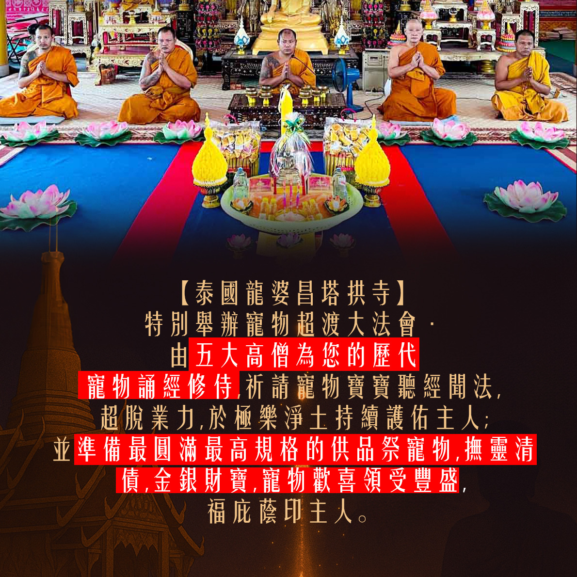 大辣天后宮-寵物超渡法會