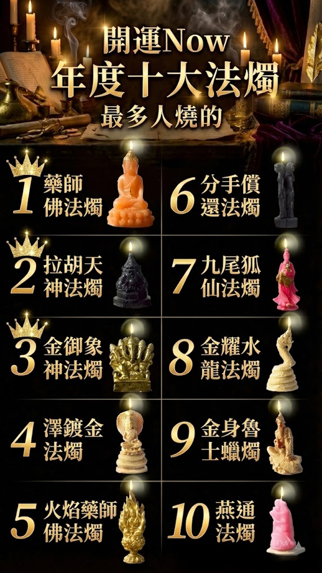 大辣天后宮-【姐姐生日慶】法燭|買五送三 產品說明