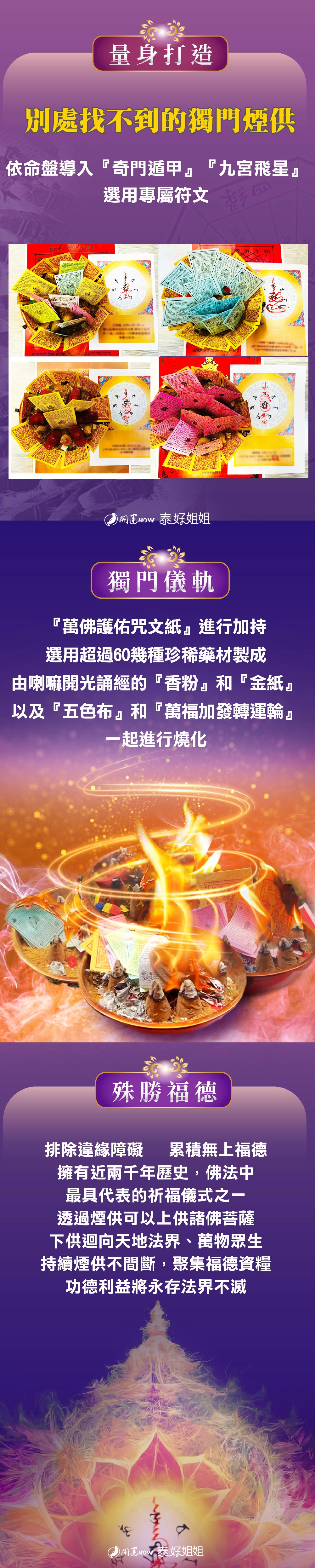 大辣天后宮-【星期一】泰流月・七曜轉運法燭組合 產品說明