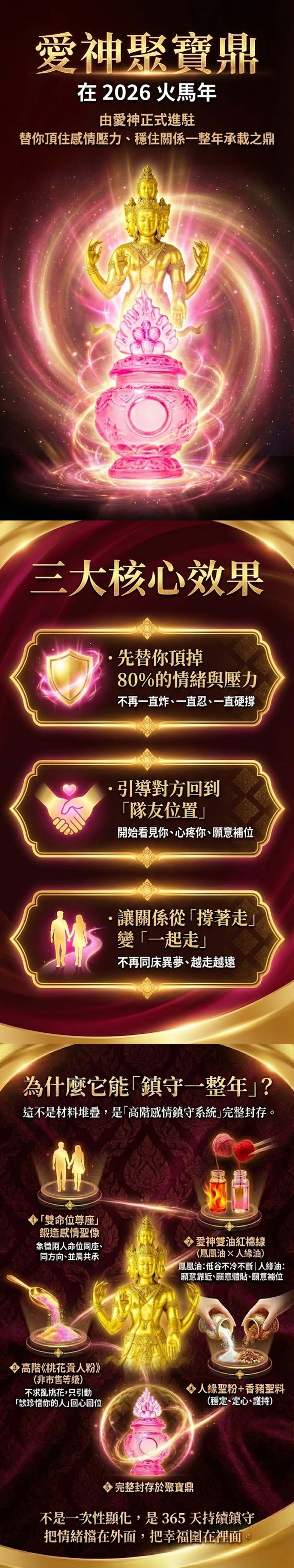 開運NOW-三鼎鎮運・人生全守護套組 產品說明