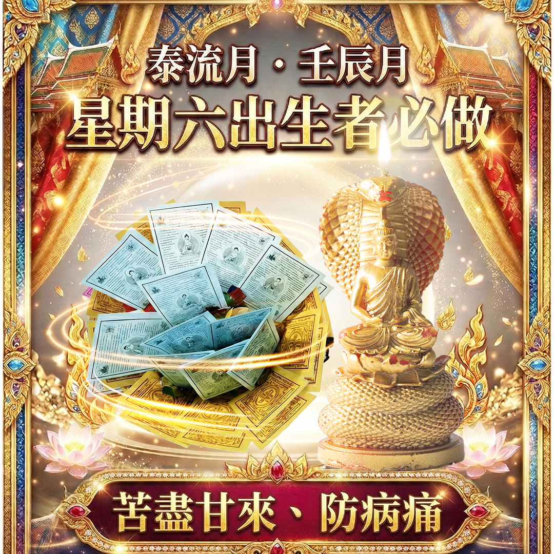 大辣天后宮-【星期六】泰流月・永保安康轉運術+澤度金法燭_