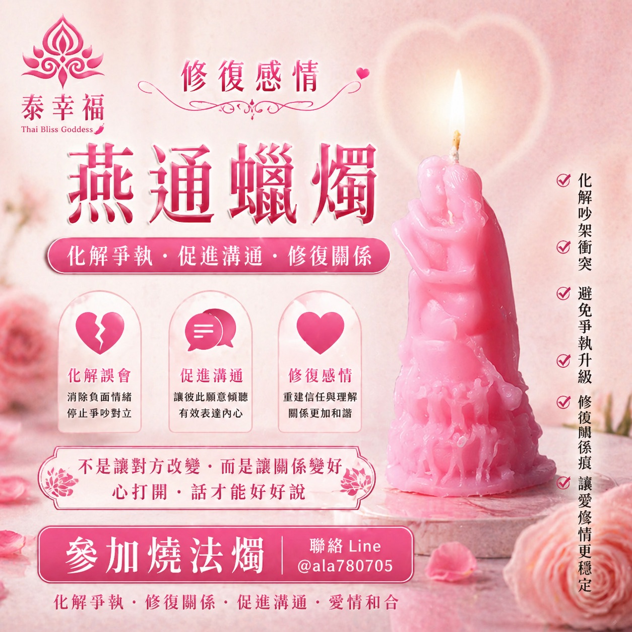 泰幸福-燕通蠟燭