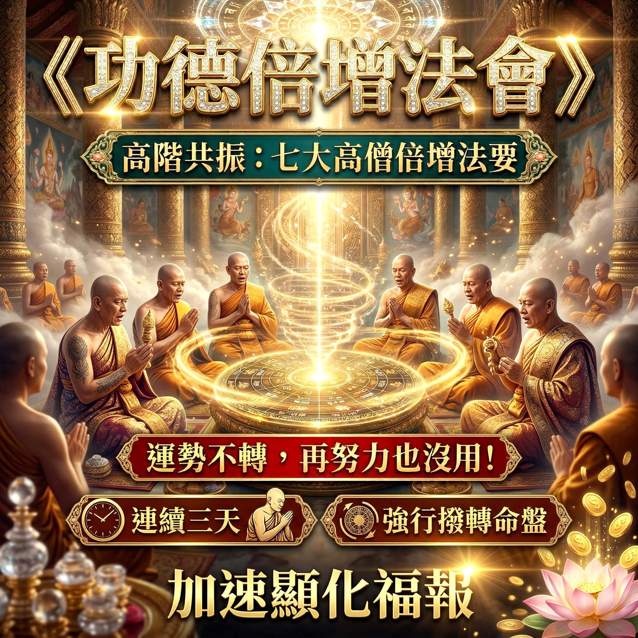 開運NOW-《108種無上功德法會》功德倍增版_