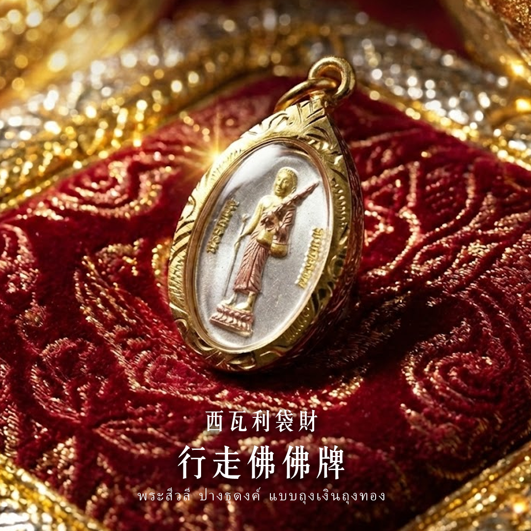 大辣天后宮-【龍婆大師加持限定】西瓦利袋財行走佛佛牌