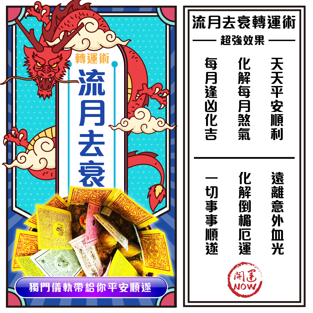 開運NOW-【星期一】泰流月・七日鬼靈轉運法燭組合