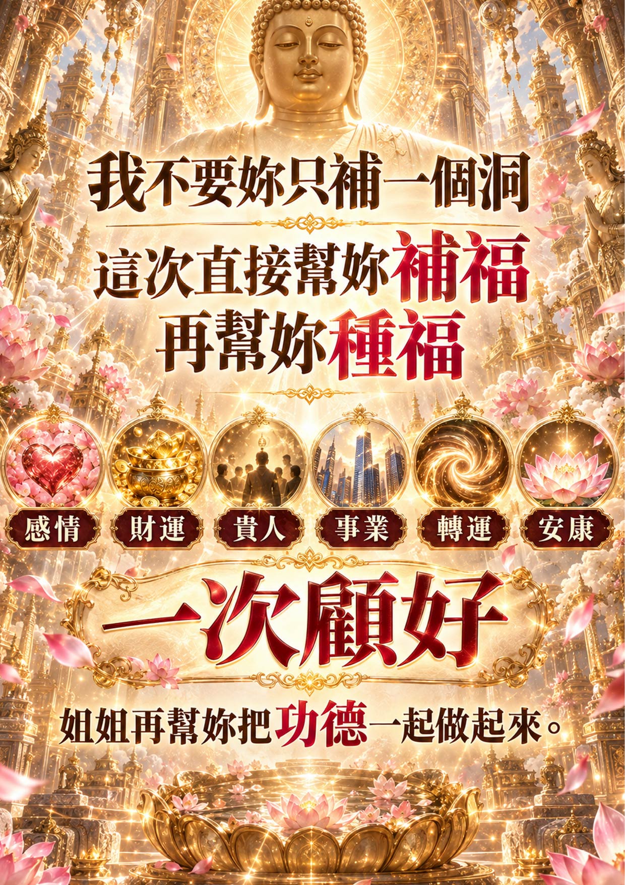 開運NOW-【佛日安康大補帖】單佛日方案送捐棺 產品說明