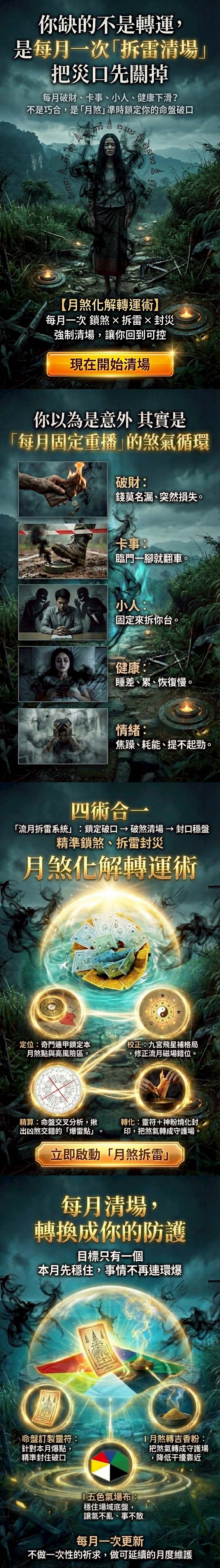 開運NOW-【星期三】泰流月・流月去衰轉運術+拉胡天神法燭 產品說明