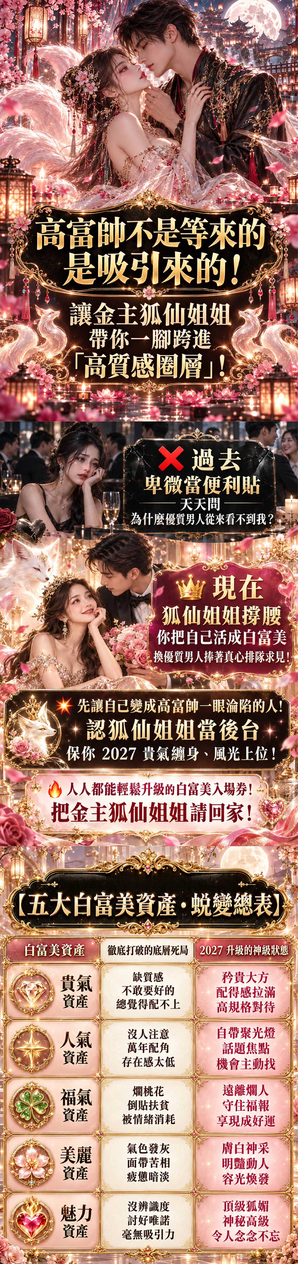 開運NOW-金主狐仙姐姐・白富美認親計畫 產品說明