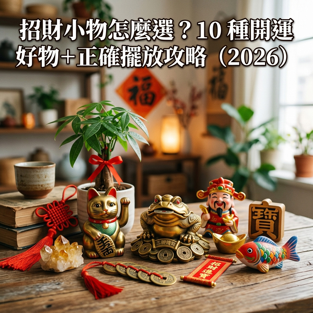 【泰好運】招財小物怎麼選？10 種開運好物＋正確擺放攻略（2026）