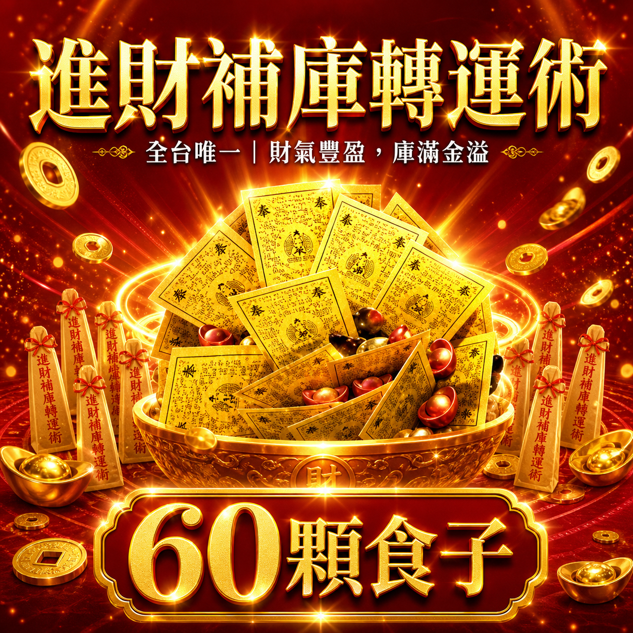 泰幸福-【神姬靈力】無敵進財補庫轉運術-含60顆頂級煙供食子