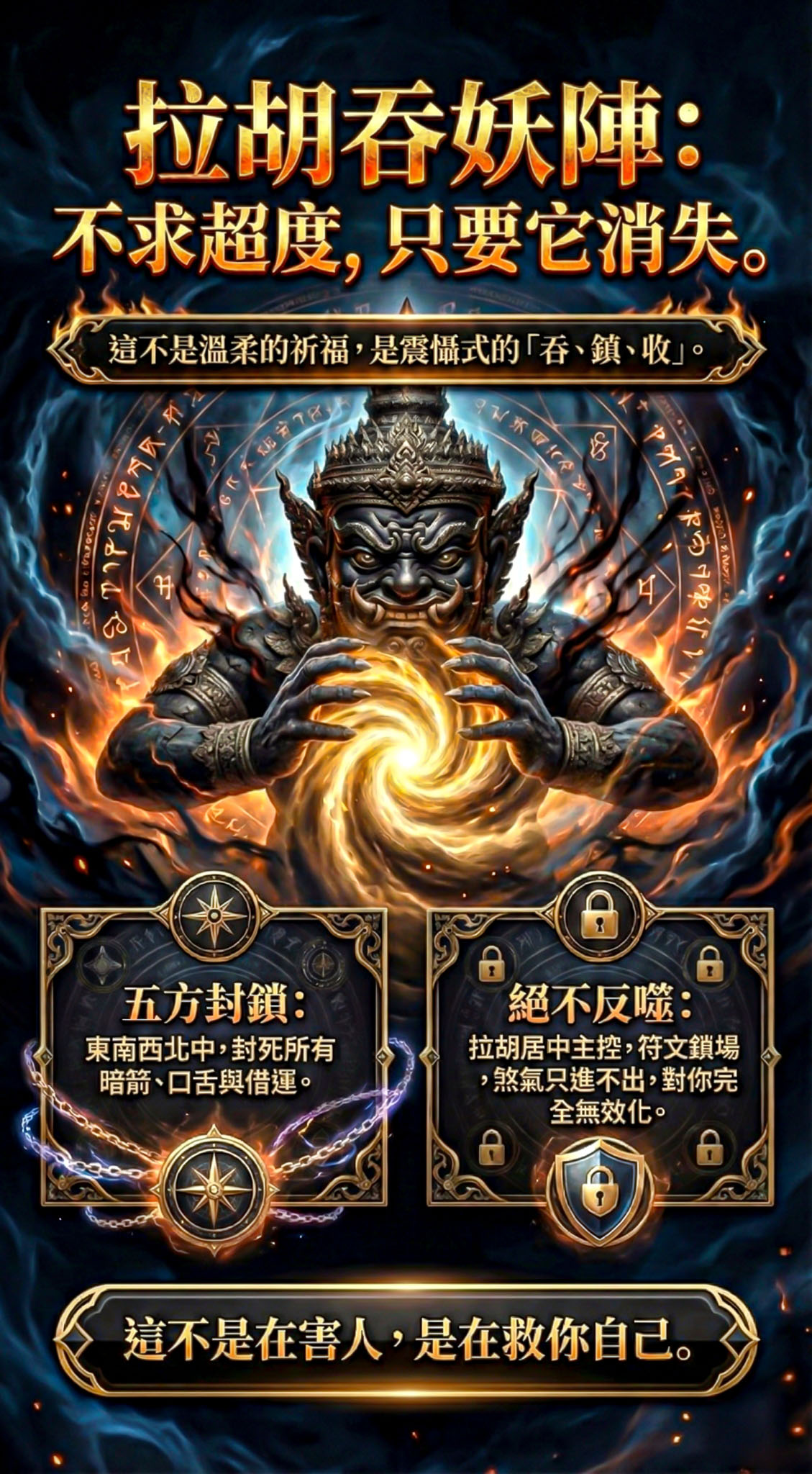 開運NOW-【拉胡吞妖陣大套組】拉胡吞妖陣組＋拉胡吞煞王油 產品說明