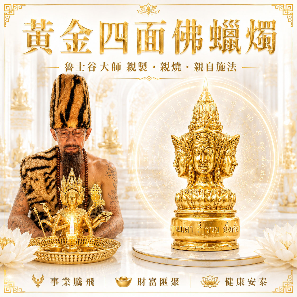 泰幸福-魯士谷-四面佛法燭