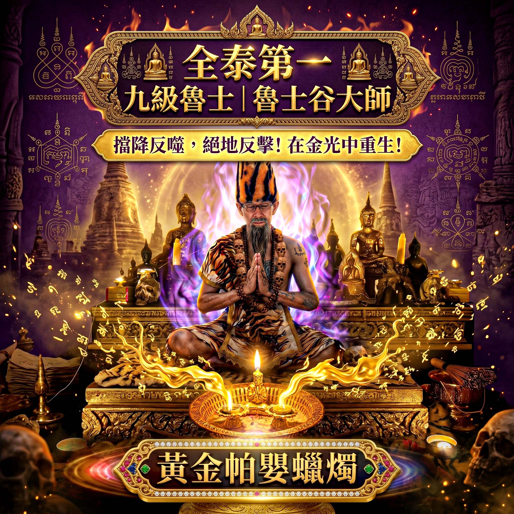 開運NOW-【魯士谷大師】黃金帕嬰蠟燭