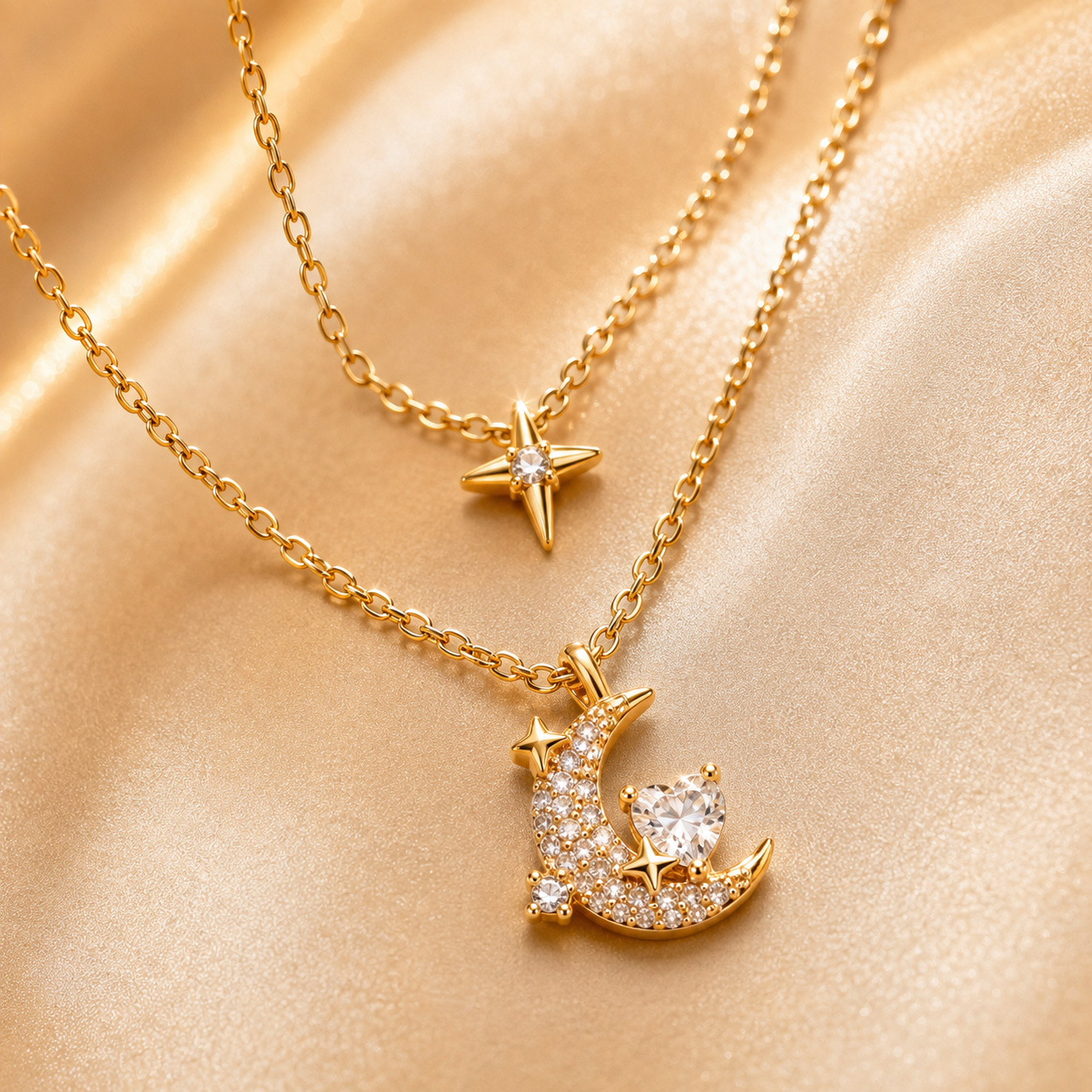 泰幸福-吉祥天女・日月星辰守護項鍊