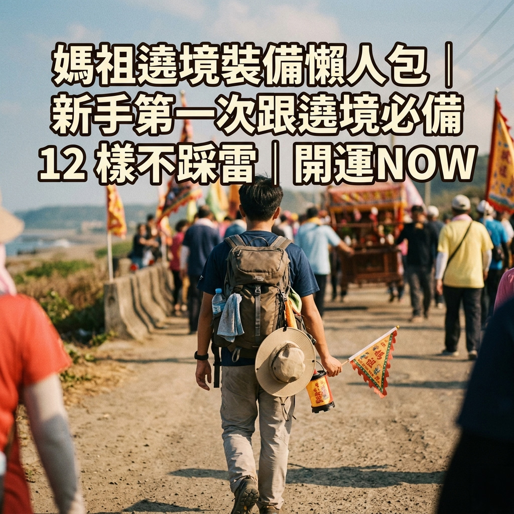 【泰好學】媽祖遶境裝備懶人包｜新手第一次跟遶境必備 12 樣不踩雷｜開運NOW
