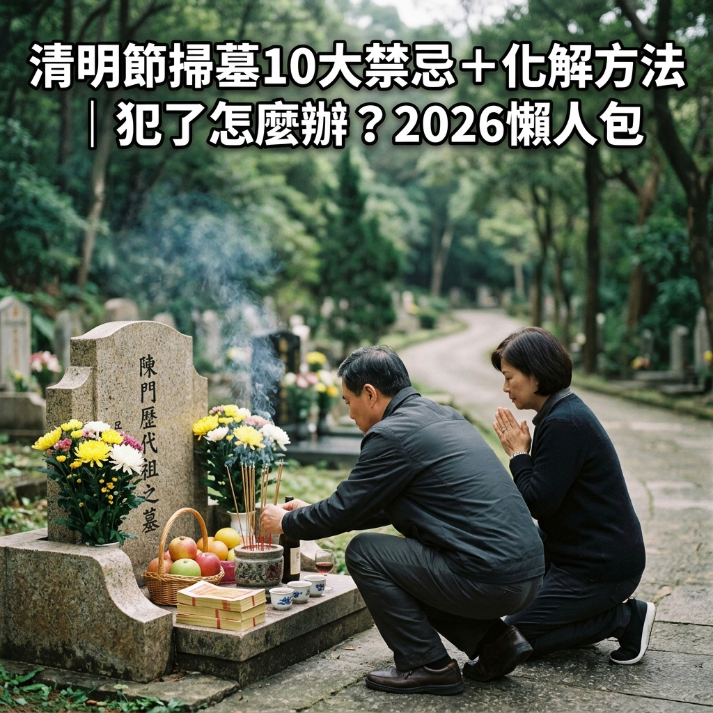 【泰好學】清明節掃墓10大禁忌＋化解方法｜犯了怎麼辦？2026懶人包