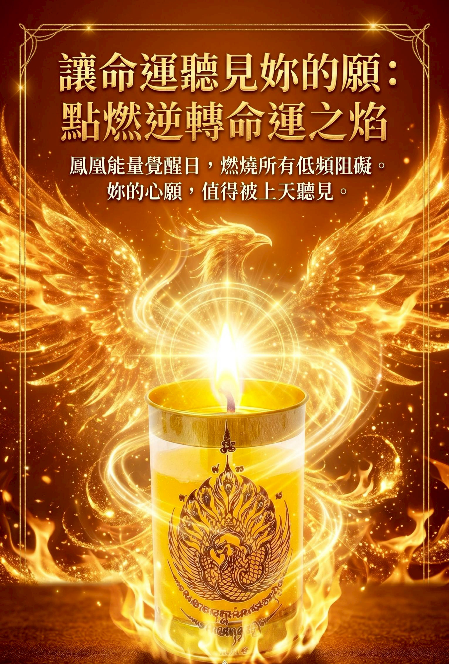鳳凰成願蠟燭