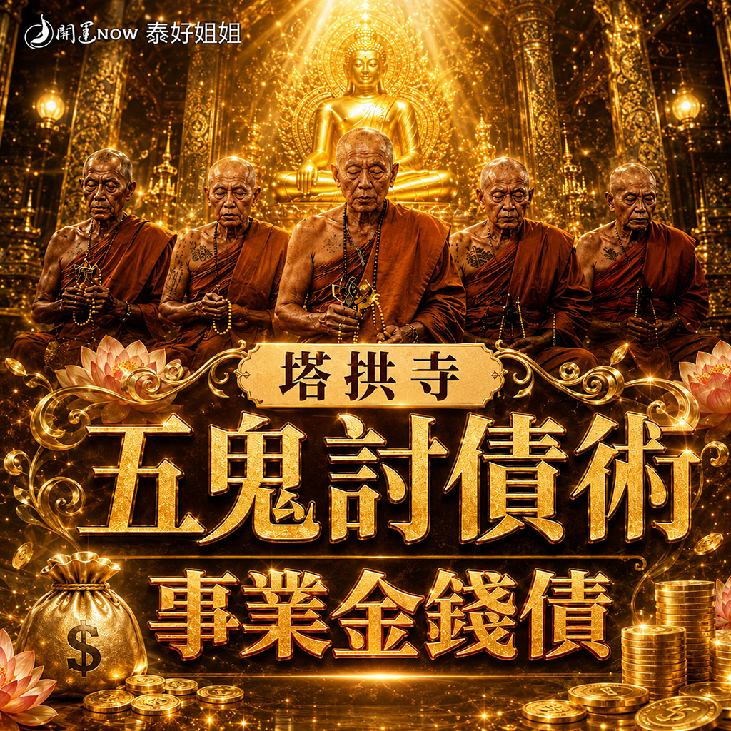 泰幸福-【塔拱寺五鬼討債術】事業金錢債 產品說明