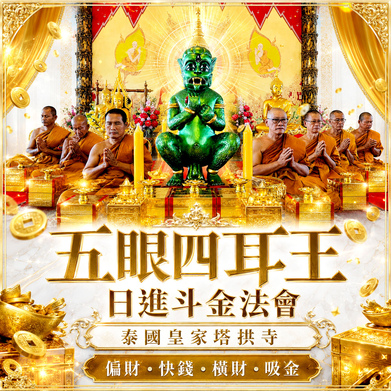 開運NOW-五眼四耳日進斗金法會-單份