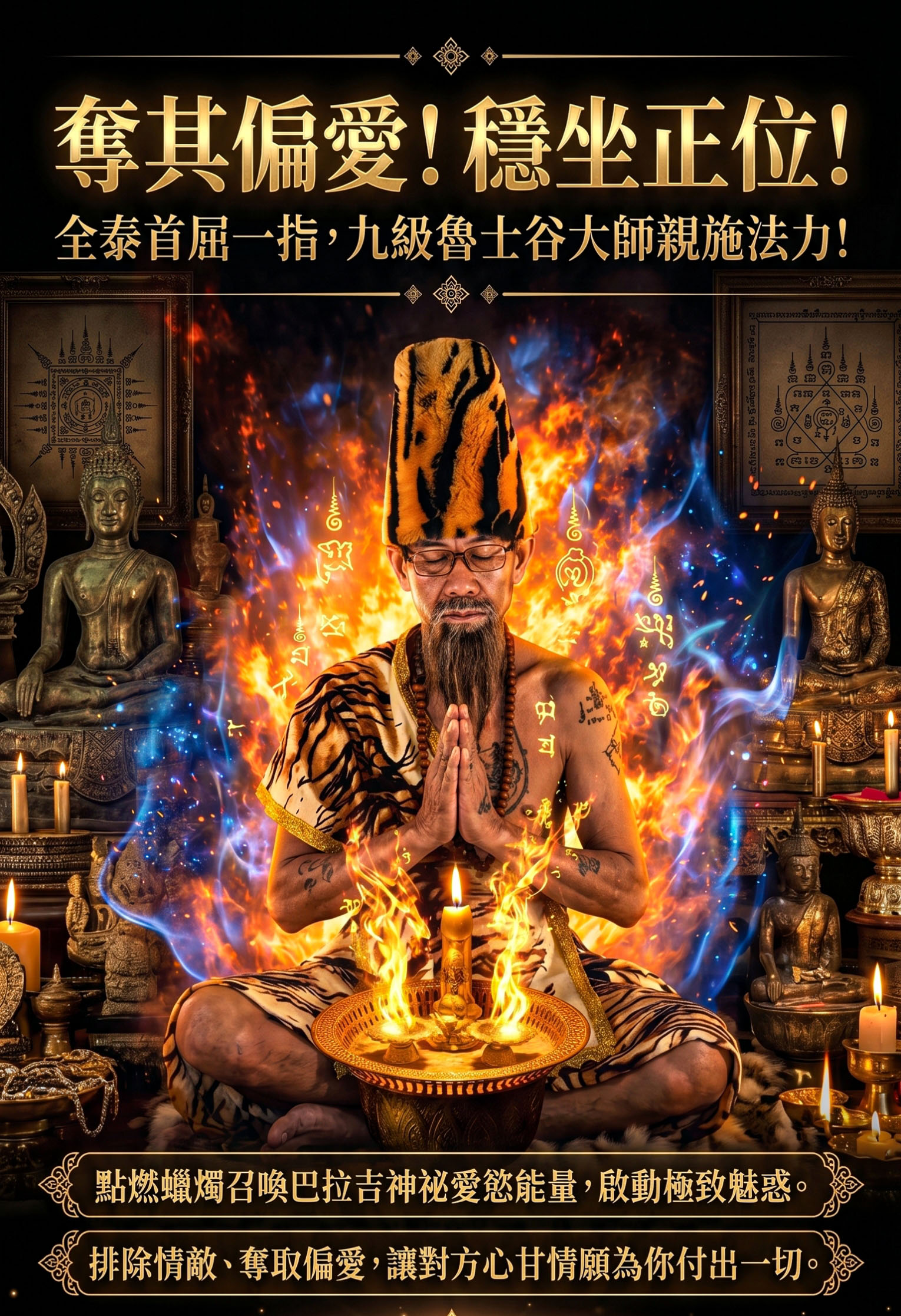 【魯士谷大師】黃金巴拉吉蠟燭