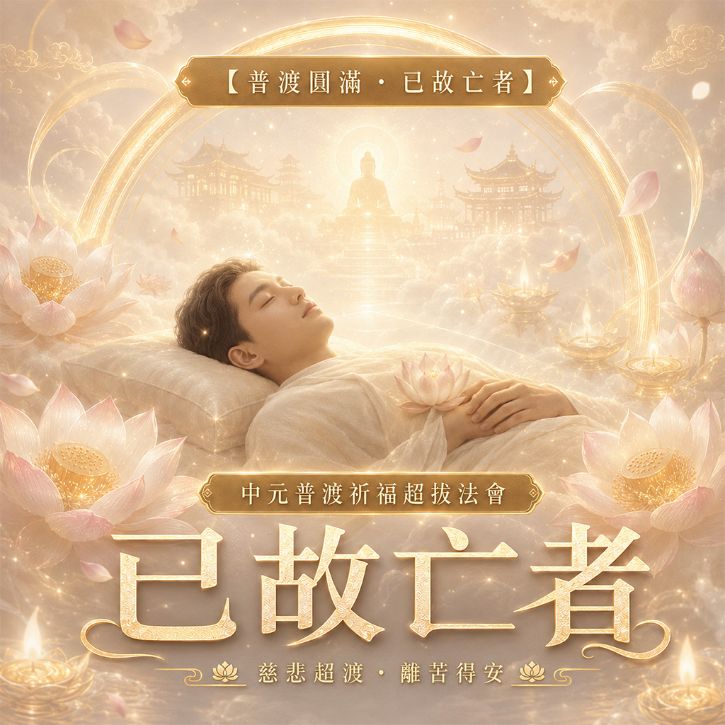泰幸福-【普渡圓滿・已故亡者】中元普渡祈福超拔法會