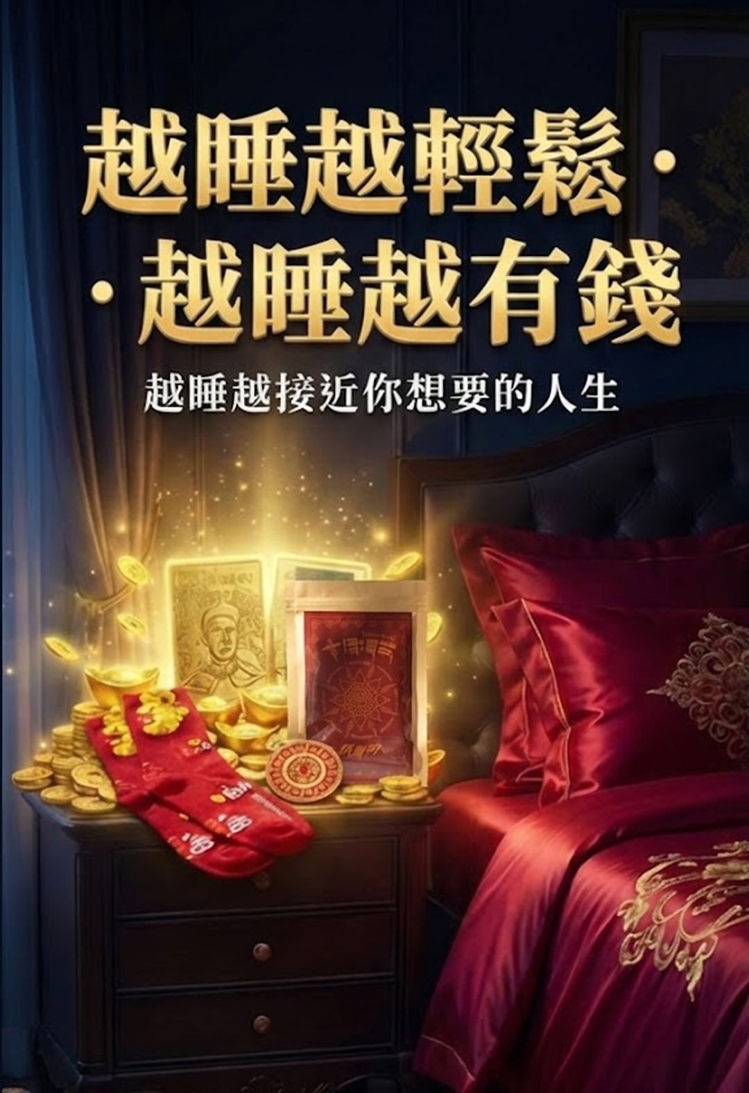 【日富一日・美夢成真壓床錢母套組】最強顯化組 十倍能量粉