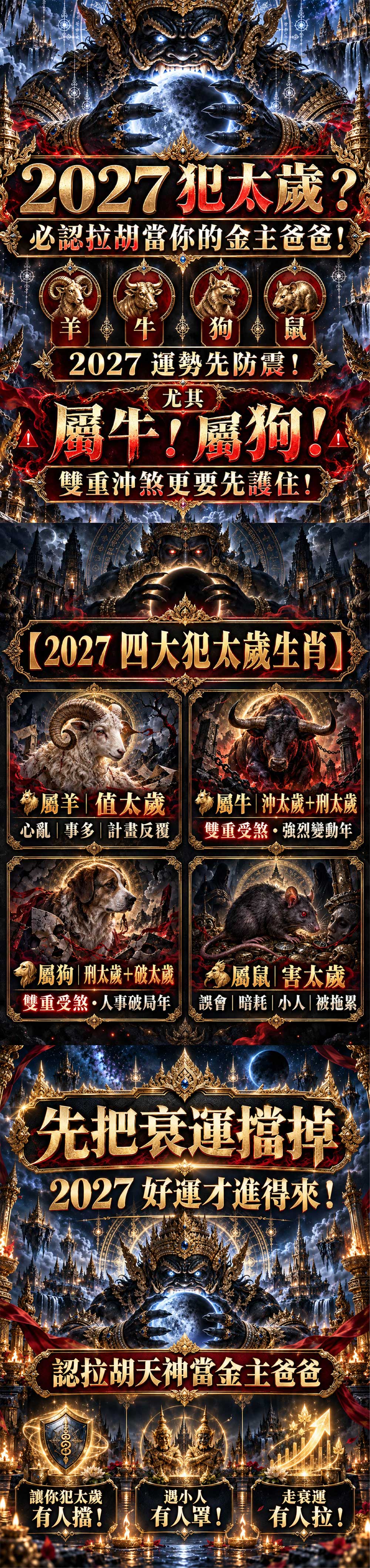 開運NOW-拉胡天神・除破衰轉運認親計畫 產品說明