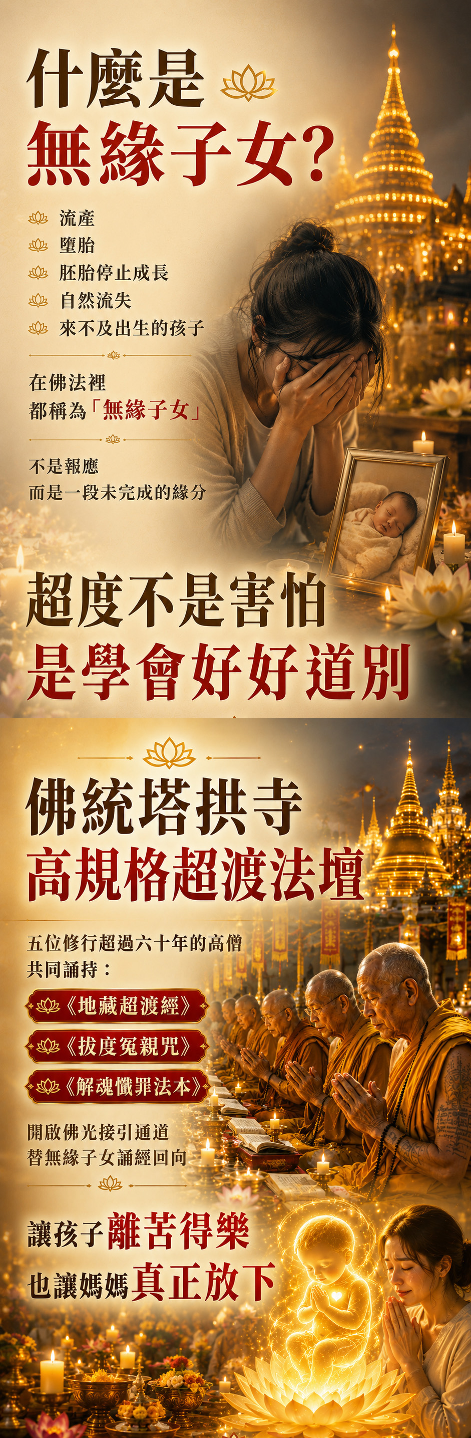 泰幸福-無緣子女超渡法會 產品說明