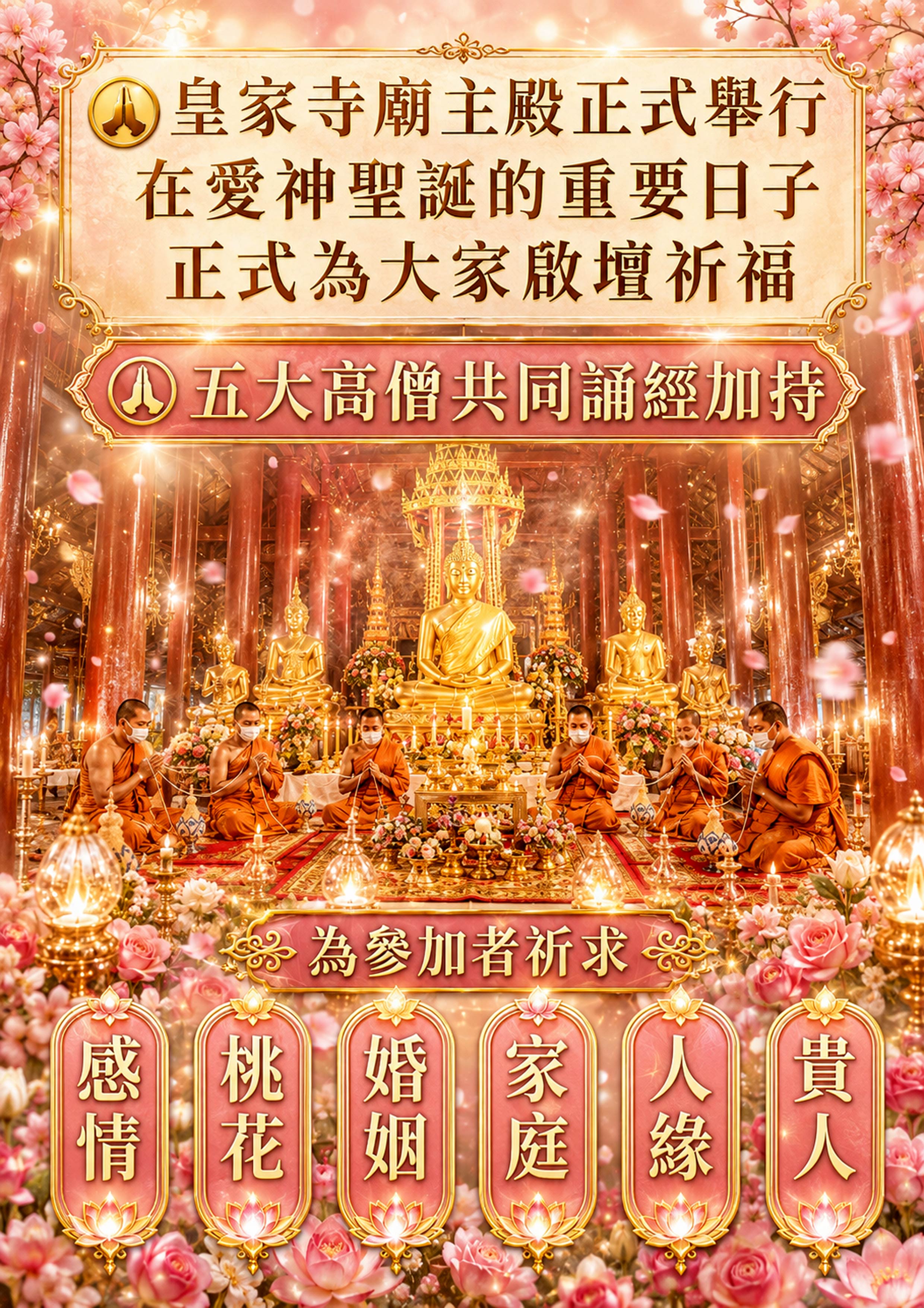 泰幸福-【愛神聖誕】幸福愛情重生日法會SVIP 產品說明