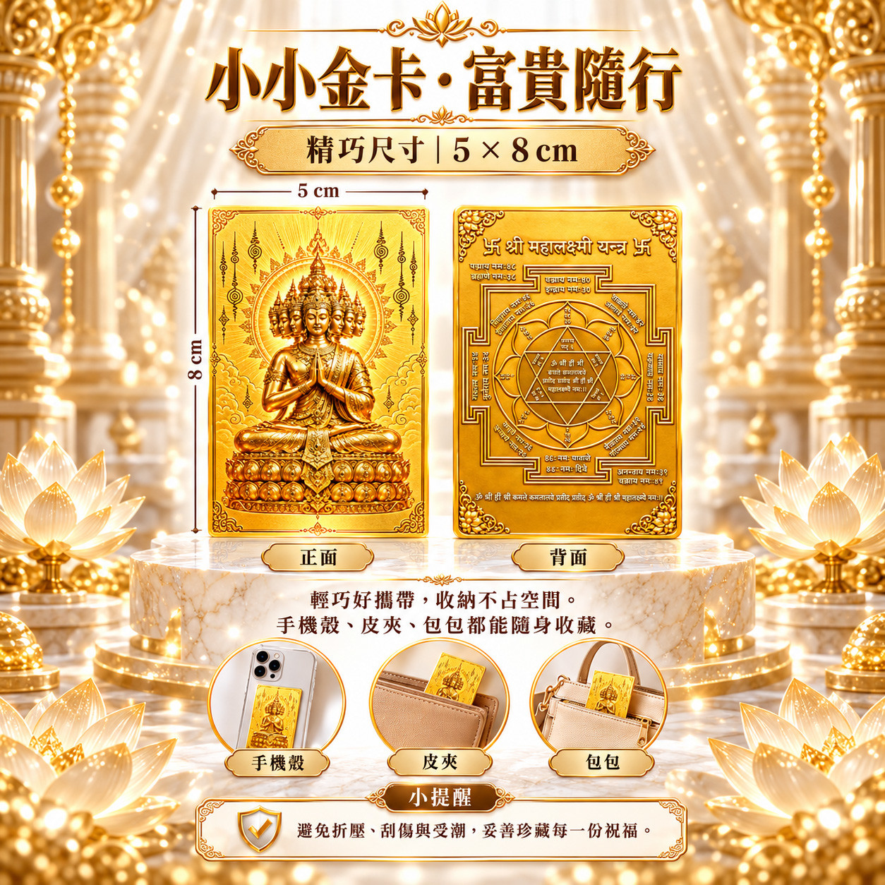 開運NOW-2027九面富貴佛金卡-預購