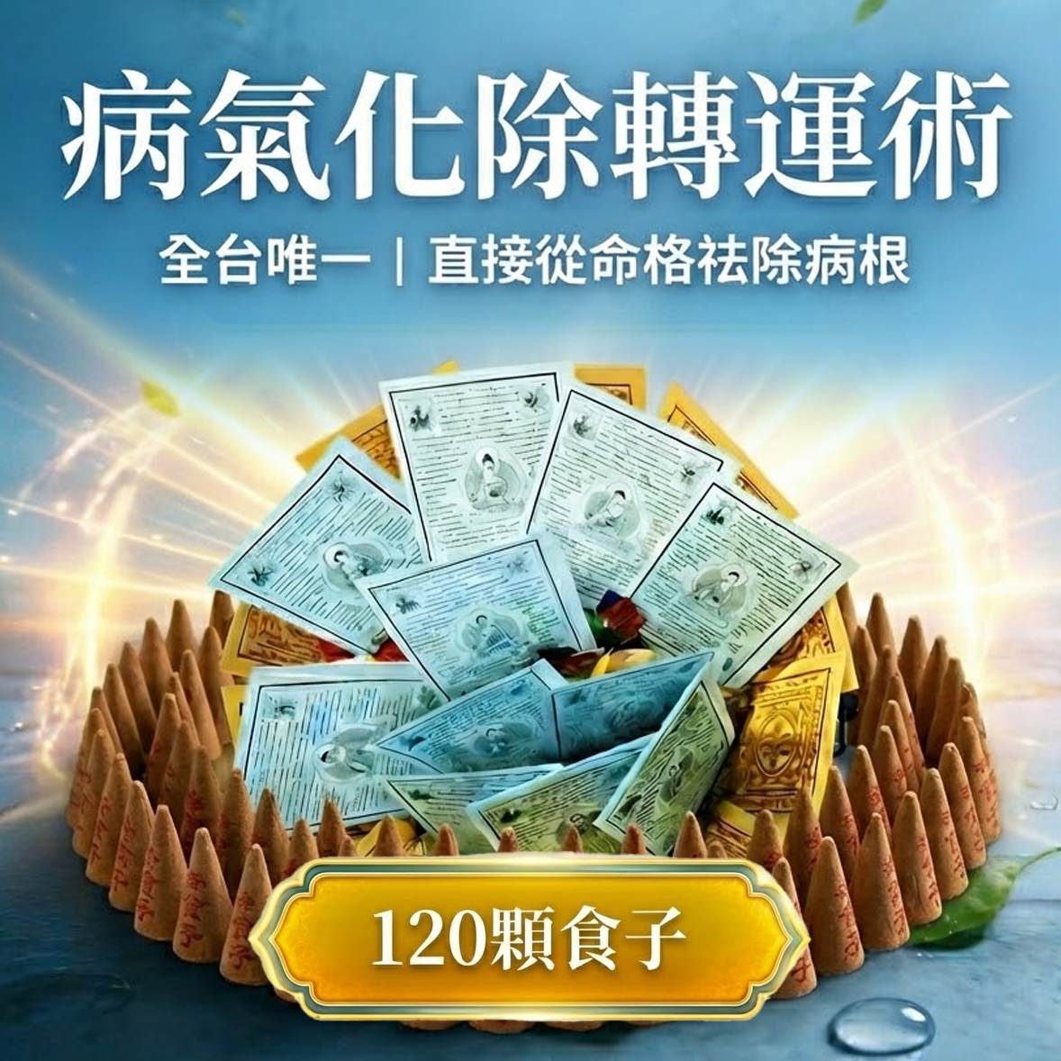 泰幸福-【神姬靈力】無敵永保安康轉運術-含120顆頂級煙供食子