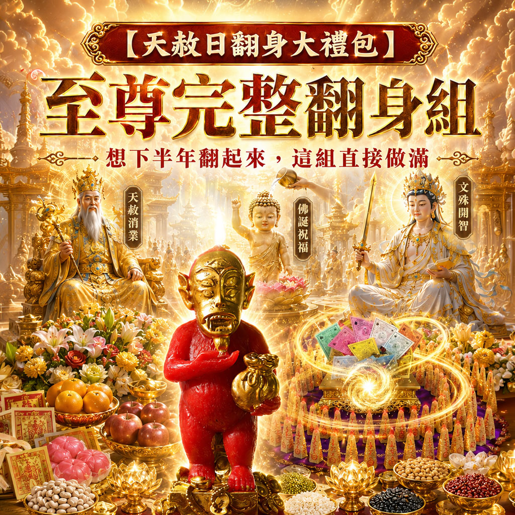 開運NOW-【天赦日翻身大禮包】至尊完整翻身組_