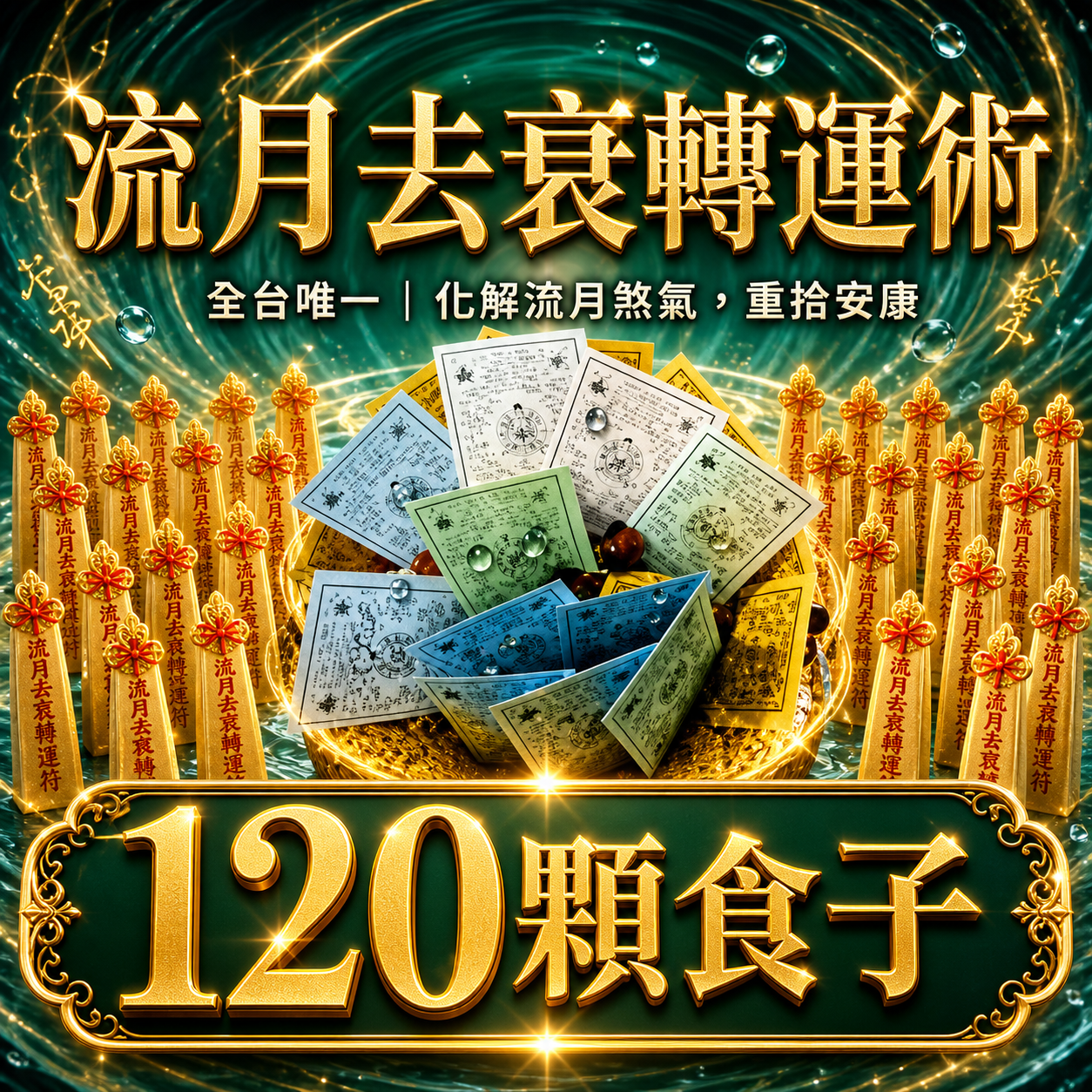泰幸福-流月去衰轉運術-含120顆頂級煙供食子