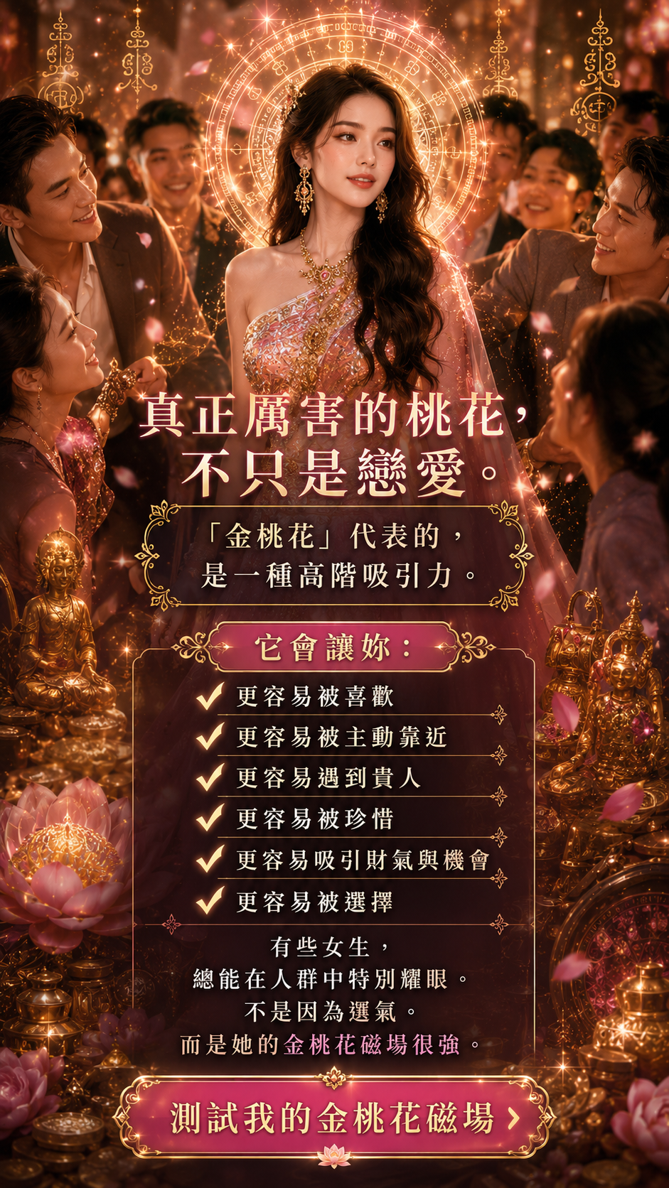 開運NOW-泰神姬金桃花判讀套組 產品說明