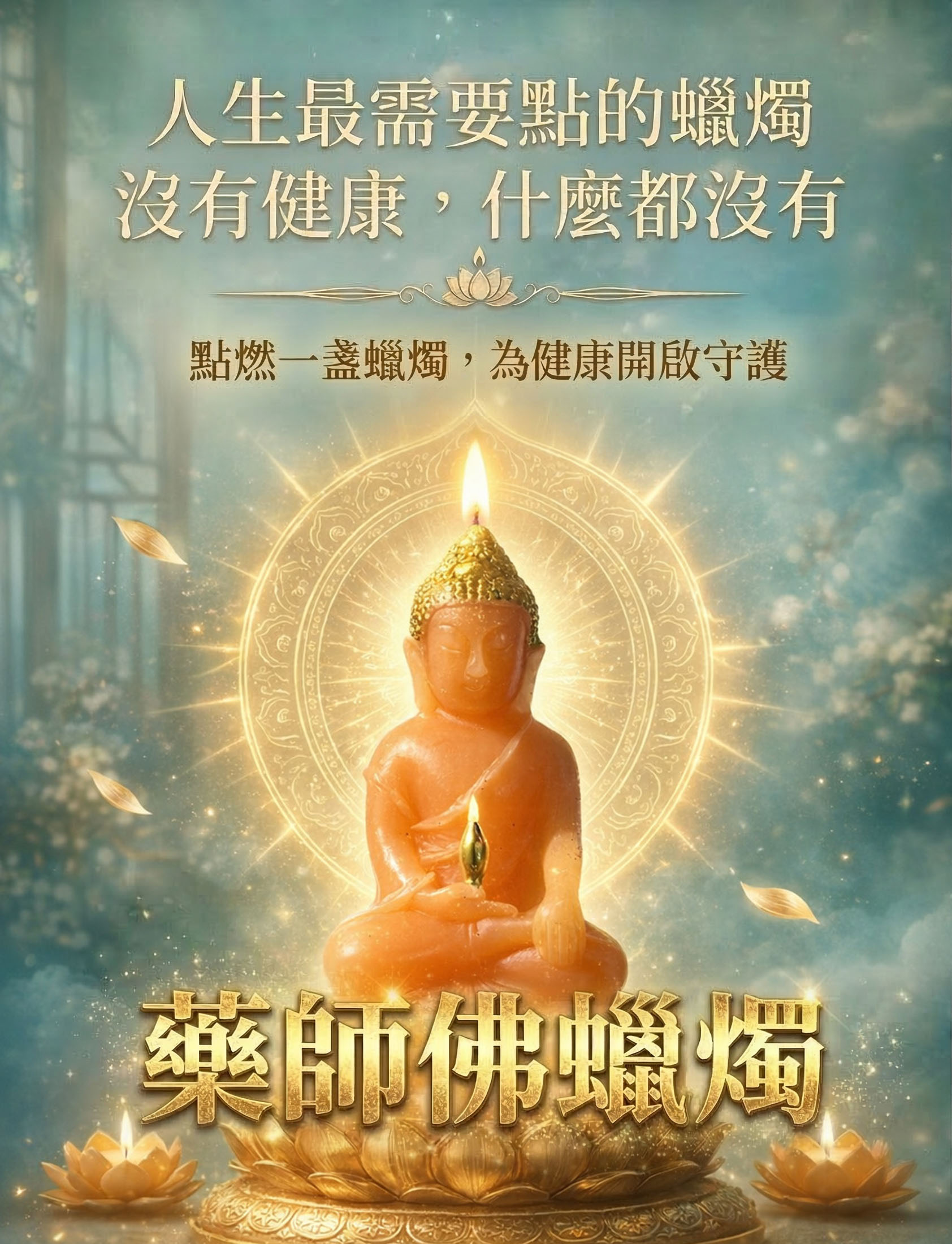 藥師佛蠟燭▲去病健康