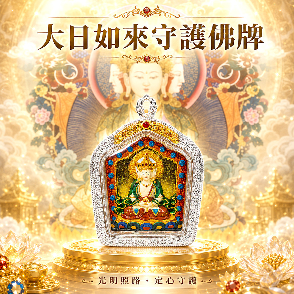 開運NOW-【開運珍藏】大日如來守護佛牌-預購