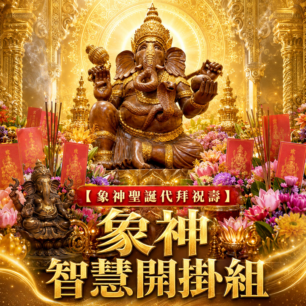 開運NOW-【象神聖誕代拜祝壽】象神智慧開掛組