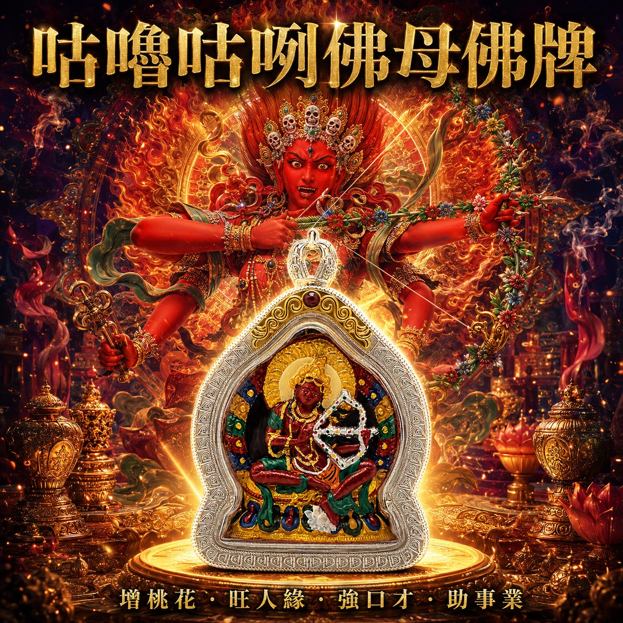開運NOW-【開運珍藏】咕嚕咕咧佛母佛牌-預購