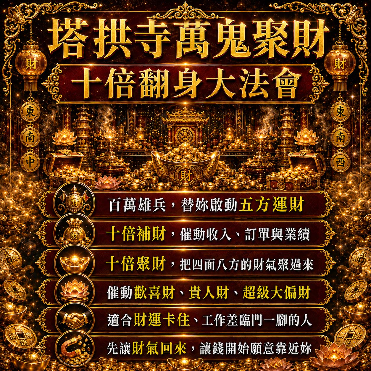 開運NOW-【萬鬼納富】塔拱寺萬鬼聚財・十倍翻身大法會