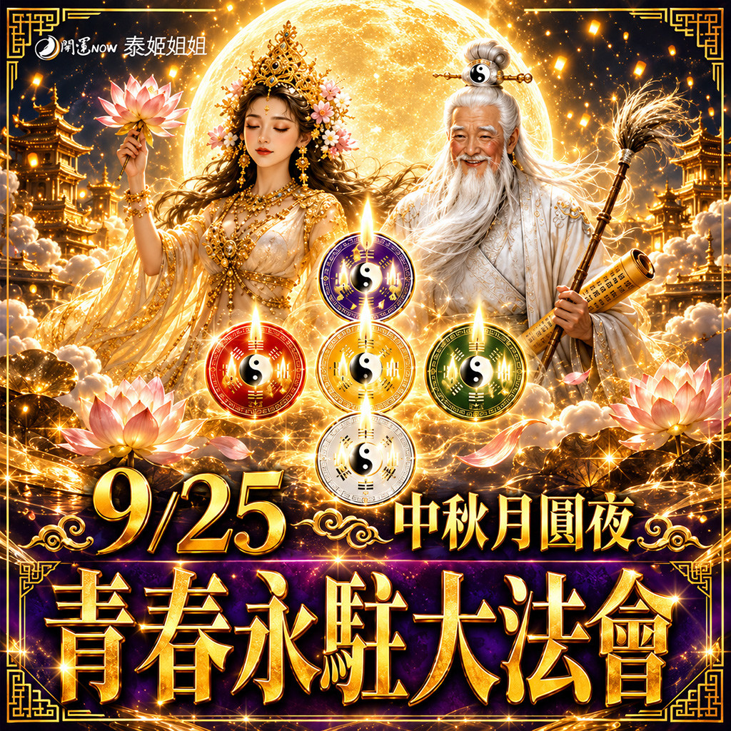 泰幸福-【月圓福滿】青春永駐大法會・五行圓滿