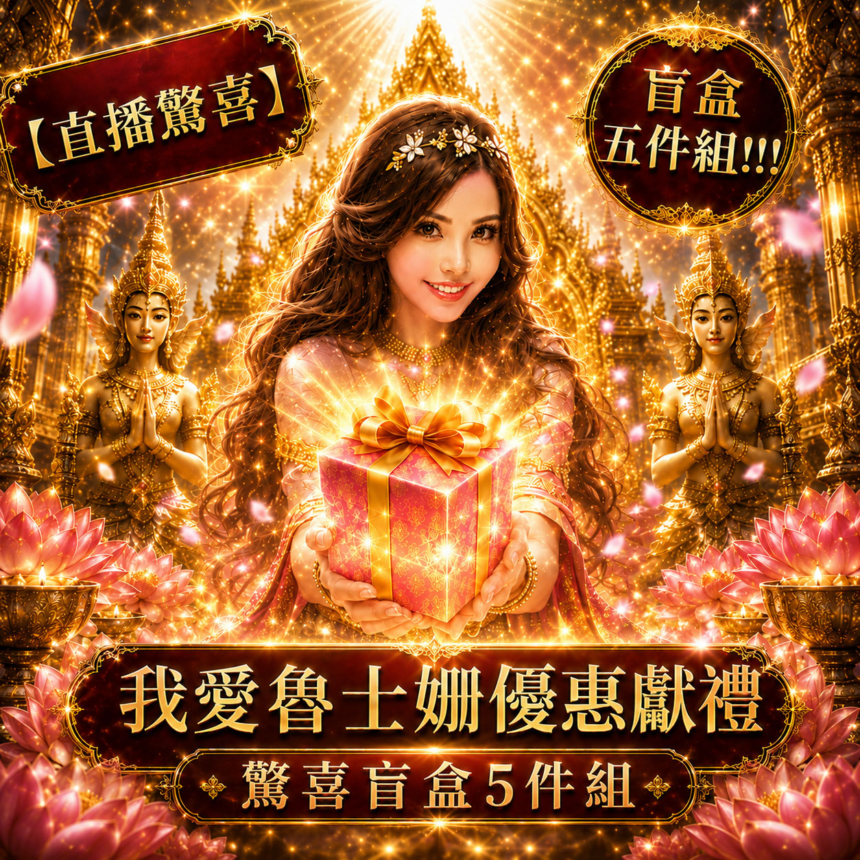 開運NOW-【直播驚喜】我愛魯士姍優惠獻禮驚喜盲盒五件組＿